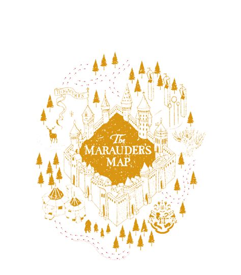 Harry Potter The Marauders Map Hogwarts Logo Greeting Card for Sale by ...