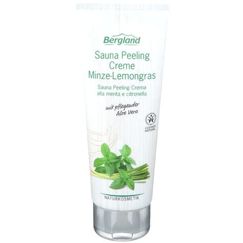 Bergland Sauna Peeling Creme Minze Lemongras 100 Ml Shop Apotheke At