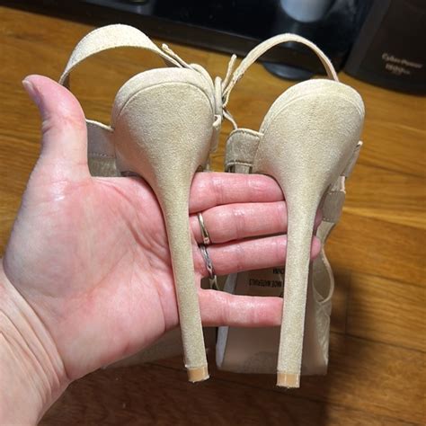 Qupid Shoes Qupid Nude Peeptoe Booties Poshmark