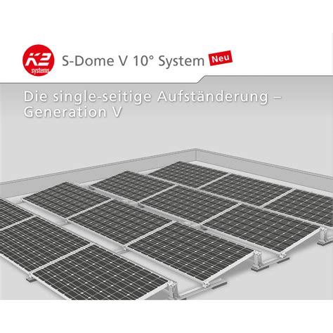 4 Kwp Pv Anlage Solaredge K2 S Dome Flachdach Süd I Photovoltaik4all