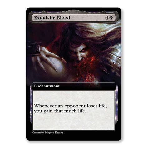 Exquisite Blood Box Topper Custom Mtg Proxy Card Trinketkingdom