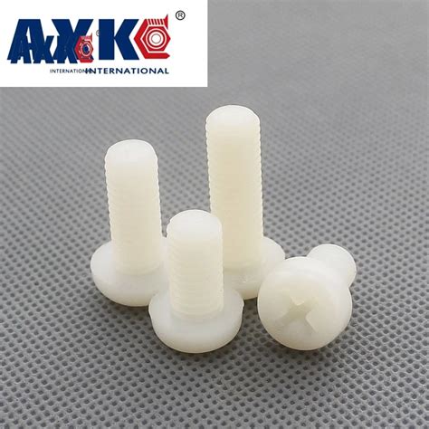 Axk Pcs Iso Din M M M M Cross Pan Head Nylon Screws