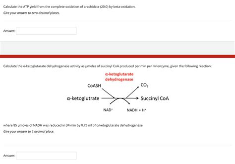 Solved Calculate The Atp Yield From The Complete Oxidation Chegg