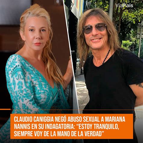 Claudio Caniggia Negó Abuso Sexual A Mariana Nannis En Su Indagatoria