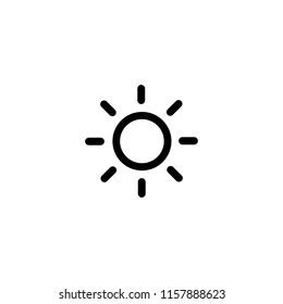 Sunny Day Icon Stock Vector (Royalty Free) 1157888623