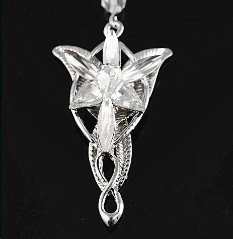 Vintage Lord Of The Rings Movie Arwen Evenstar Silver Tone N Pendant