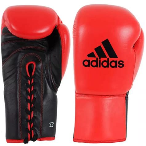 Боксерские перчатки Adidas Kombat Boxing Glove Черно/красный 8 унций ...