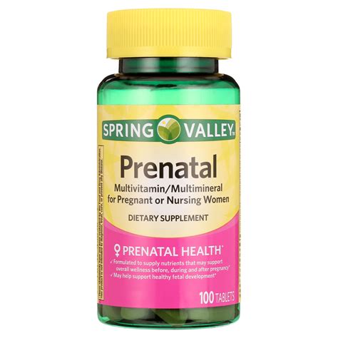 Spring Valley Prenatal Multivitamin Multimineral For Pregnant And