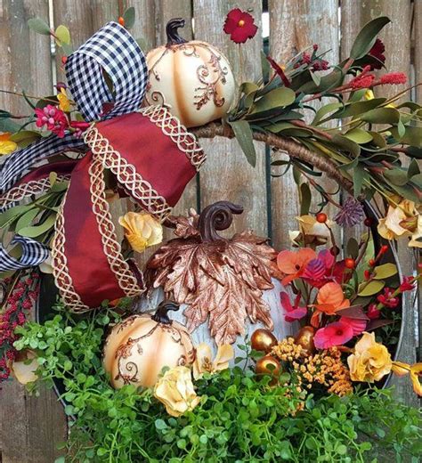 Fall Rustic Centerpiece Autumn Floral Arrangement Elegant | Etsy | Fall ...