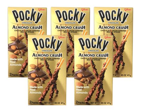 Amazon Packs Pocky Chocolate Almond Crush Biscuit By Glico