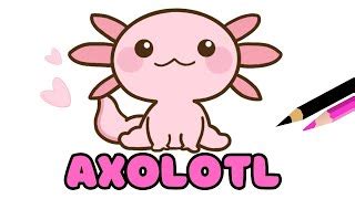 How To Draw Cute Axolotl Step By Step Easy Draw With Marie Mp3 Mp4