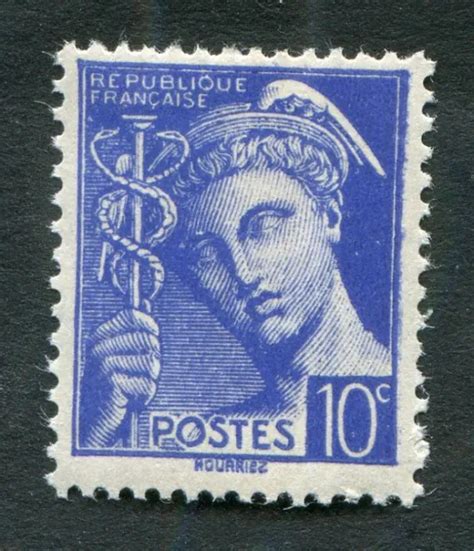 TIMBRE FRANCE NEUF TB YT N 407 Type MERCURE 1938 41 EUR 1 89