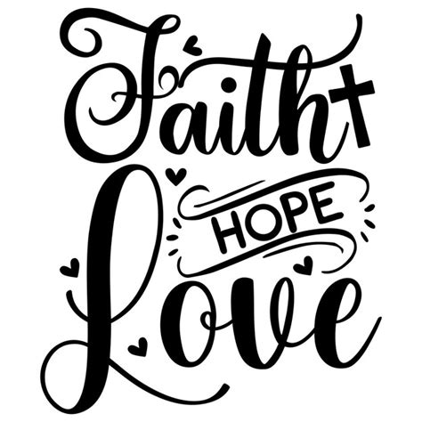 Premium Vector Faith Quotes Design