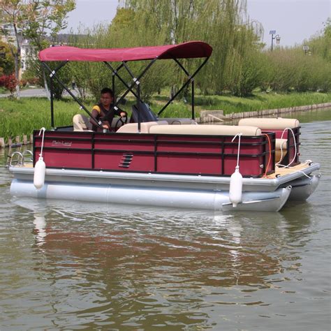 Mmelancho 26ft New Trend Customized Color Pontoon Party Boat With Anti Uv Sofa China Pontoon