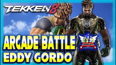 Tekken 8 PS5 1080p60fps Eddy Gordon Arcade Mode With Custom