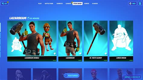 NEW LAZARBEAM SKIN FORTNITE LIVE ITEM SHOP MARCH 4 2021 YouTube