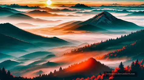 Mountain Scenery Wallpaper 00 by easyspace on DeviantArt