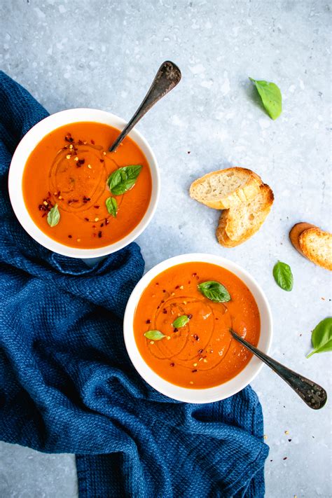 Vegan Roasted Tomato Soup The Delicious Plate