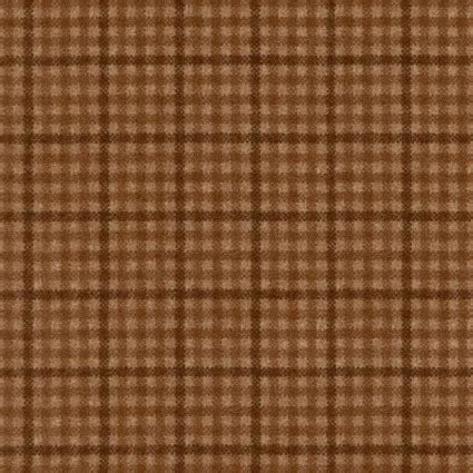 Woolies Flannel Plaid Lt Brown