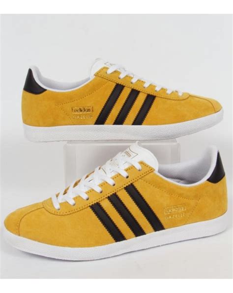 Adidas Gazelle Og Trainers Super Yellowblack Originals Mens Shoes