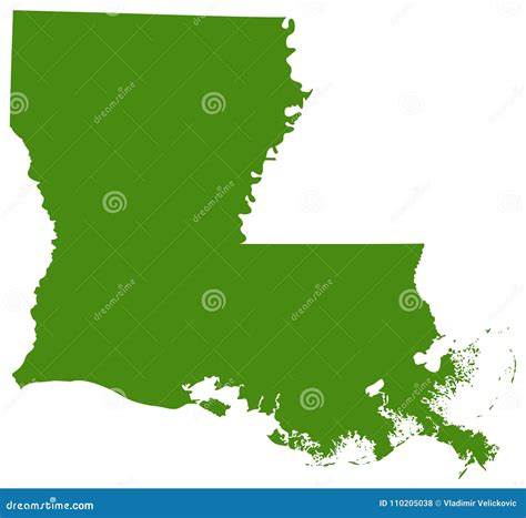 Louisiana Map - State in the Southeastern Region of the United States ...