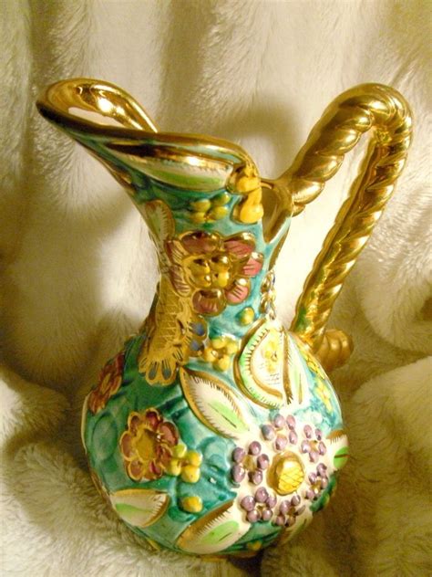 Original Beautifully Hand Painted Bequet Belgium Majolica Vase