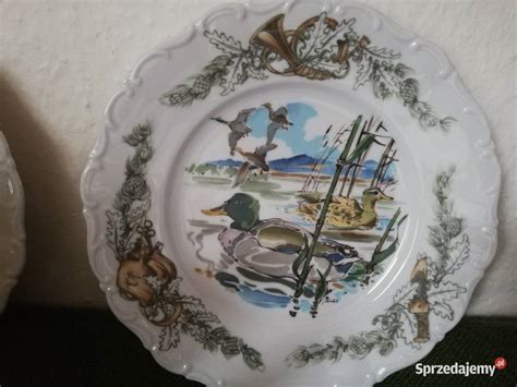 Porcelana sygnowana z motywem myśliwskim Rezerwacja Gorlice