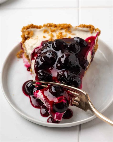 Easy No Bake Blueberry Cheesecake Well Fed Baker