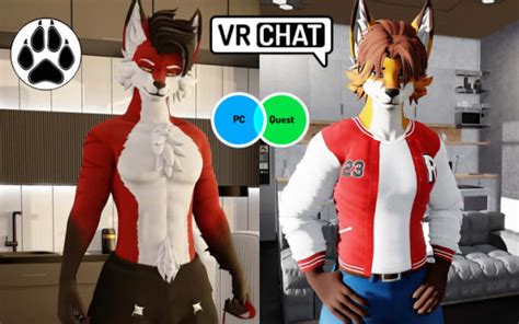 Design Custom Furry Vrchat Avatar Fursona 3d Model Vrc Avatar Vr