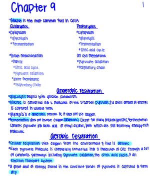 General Bio Ch Notes General Biology Lecture Chapter