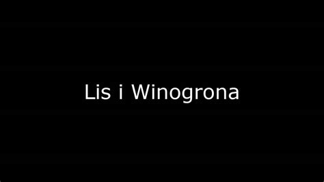 Lis I Winogrona Czarszka YouTube