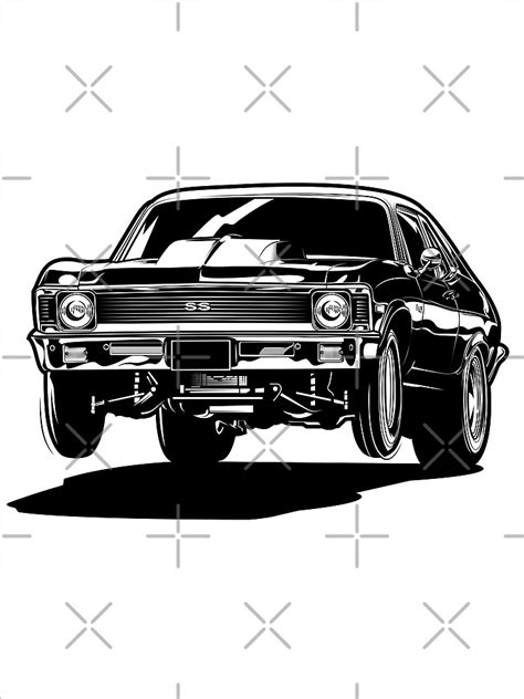 "Chevy Nova Drag Race Wheelie" Poster for Sale by WorldwideCars | Redbubble