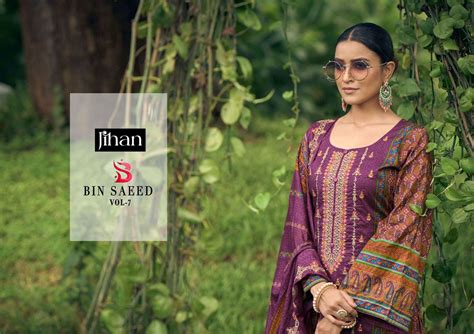 Jihan Bin Saeed Lawn Collection Vol Designer Pakistani Salwar Kameez