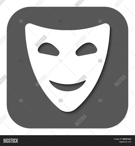 Smiling Mask Icon Vector And Photo Free Trial Bigstock