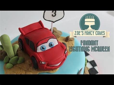 Making A Fondant Lightning Mcqueen From Disneys Cars How To Tutorial