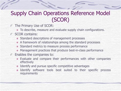 PPT - Supply Chain Operations Reference Model (SCOR) PowerPoint ...