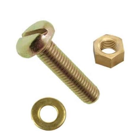 Brass Pan Head Slotted Machine Screws Marine Super Store