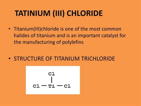 TITANIUM CHLORIDE PHARMACEUTICAL REAGENT PPT