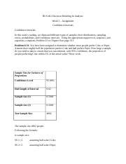 Bus 461 Week 3 Assignment Docx BUS 461 Decision Modeling Analysis