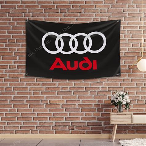 Audi Racing 3x5 Ft Flag Car Racing Show Banner Garage Man Cave Wall