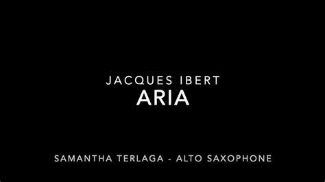 Aria Jacques Ibert YouTube