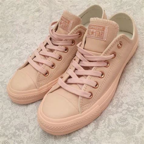 Readystocks Authentic Converse Nude Sneakers In Pastel Rose Tan Rose Gold Colourway Women S