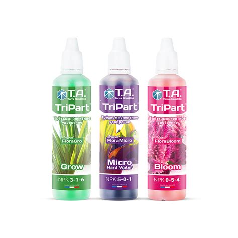 Terra Aquatica/ GHE Flora Series GHE 3*60мл (Комплект удобрений ...