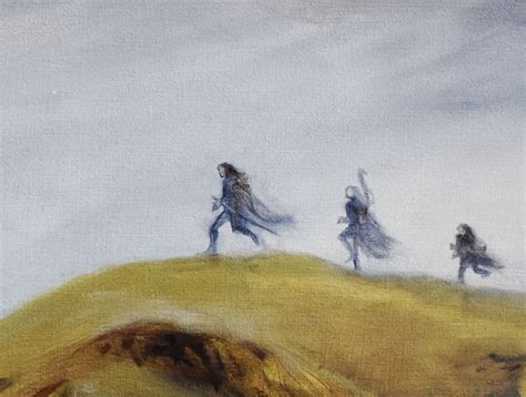 The Three Hunters Print Original Lotr Art Tolkien Etsy