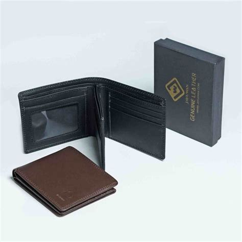 Jual Dompet Pria 3 Dimensi Original Kulit Sapi Asli Fullgrain Hitam