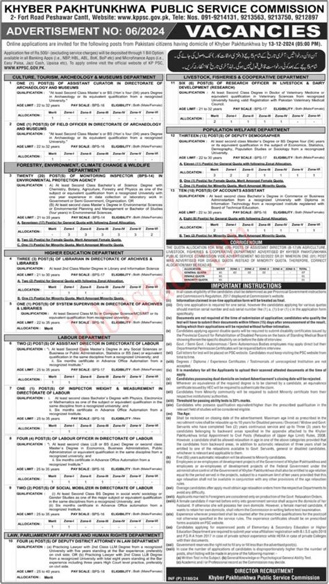 Kppsc Jobs Advertisement Khyber Pakhtunkhwa Public Service