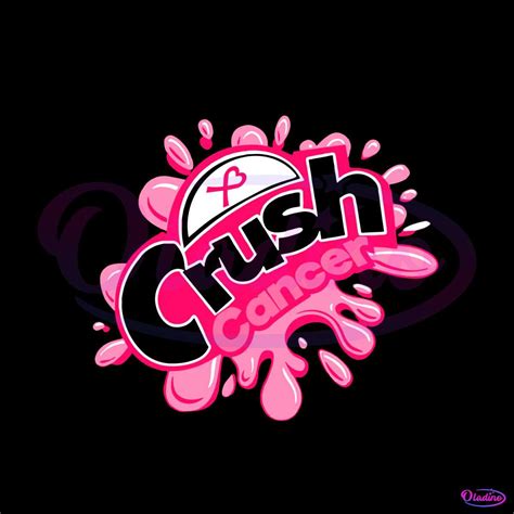 Crush Cancer Svg Free Pin On Awareness Ribbons Hot Sex Picture