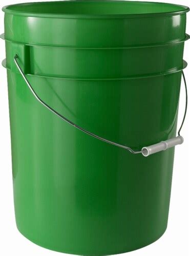 Argee Heavy Duty Plastic Pail Green 5 Gal Kroger