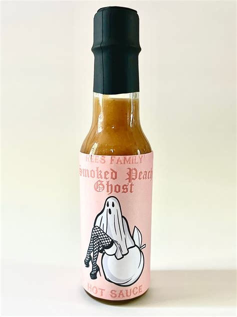 Smoked Peach Ghost Pepper Hot Sauce Etsy