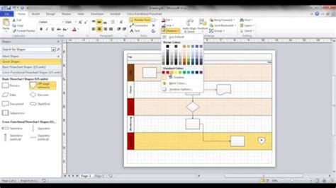 Swim Lane Diagram Visio